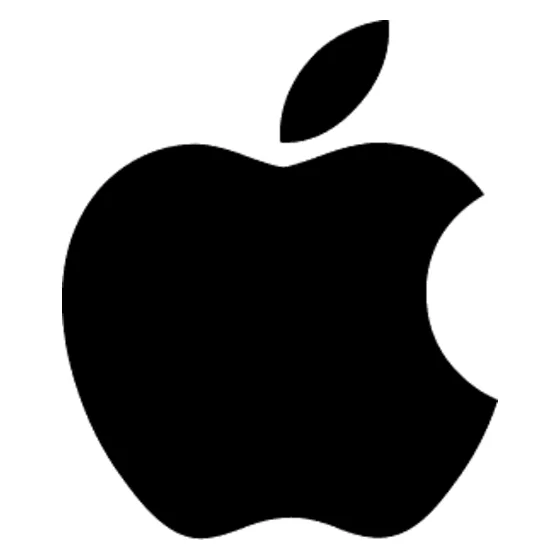 Antes: o símbolo da Apple, o arquivo de imagem original