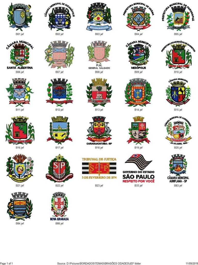 BRASÕES CIDADES