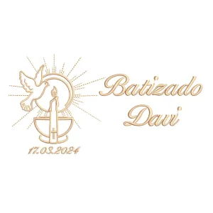 Matriz de Bordado BATIZADO VELA E CALICE