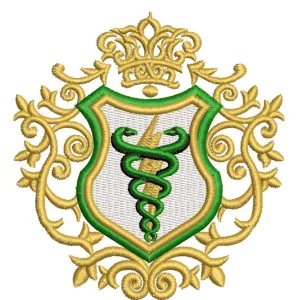 Matriz de Bordado Brasão Fisioterapia