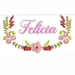 Matriz de Bordado Floral com Rosas