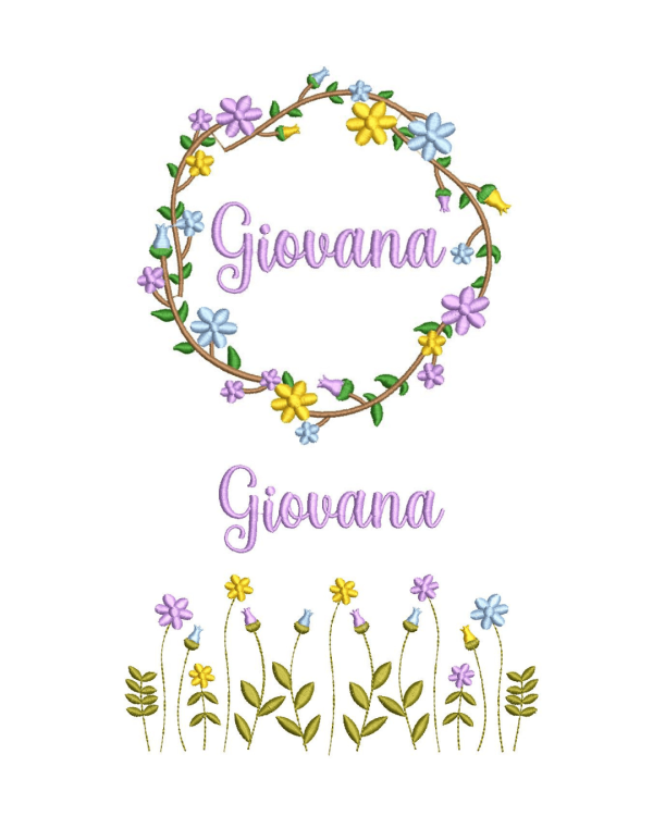 Moldura Floral + Jardim