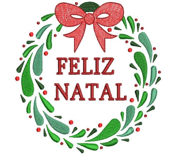Matriz de Bordado Moldura Natal
