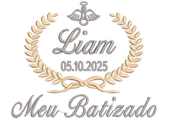 MATRIZ DE BORDADO MEU BATIZADO