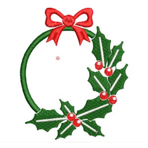 Matriz de Bordado Moldura Natal