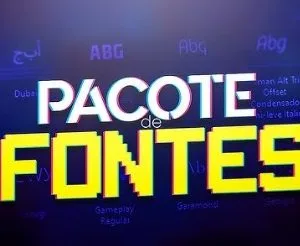 Pacote com 60 Fontes Mais Utilizadas