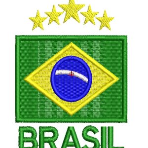 Matriz de Bordado Bandeira do Brasil