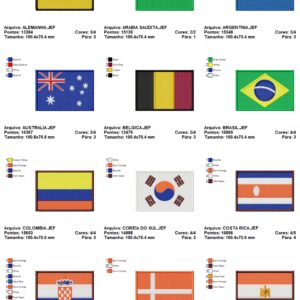 Pacote Matrizes COPA DO MUNDO- bandeiras e escudos