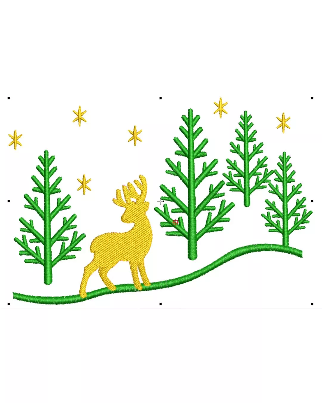 Matriz de Bordado Árvore de Natal e Hena