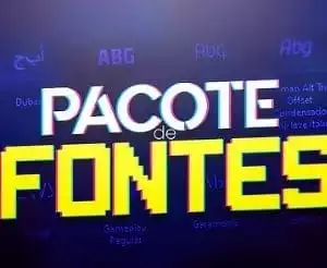 Pacote com 57 Fontes Mais Utilizadas