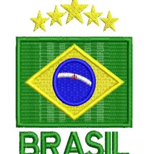 Matriz de Bordado Bandeira do Brasil